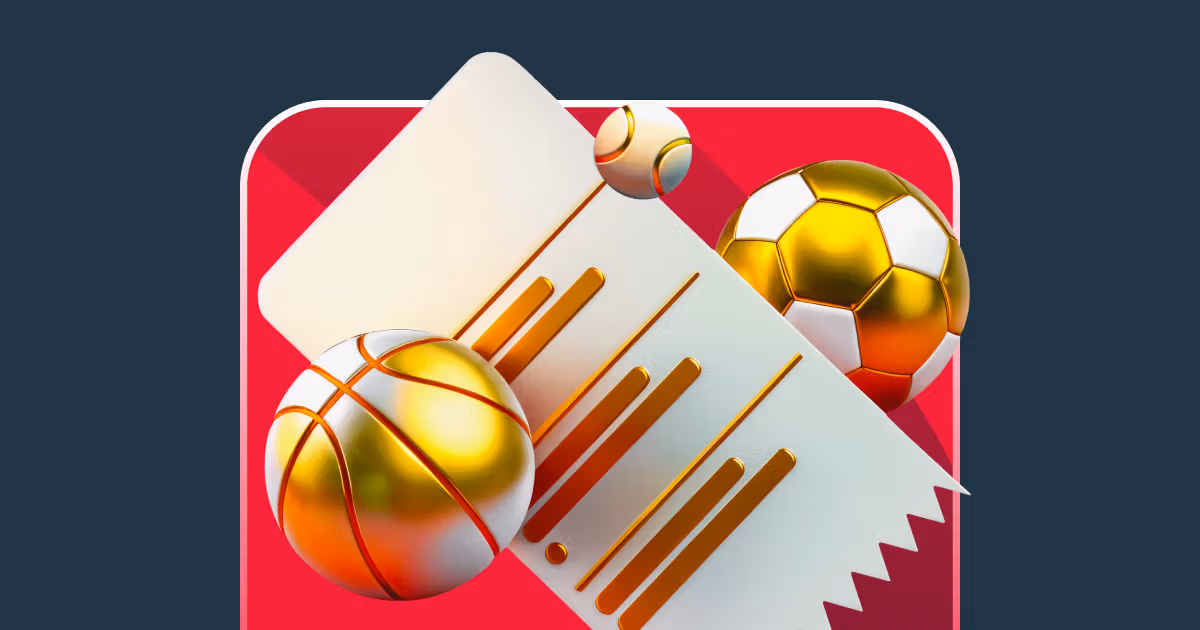 Abstract cluster of sports balls and pucks representing Stake's multi-sport markets